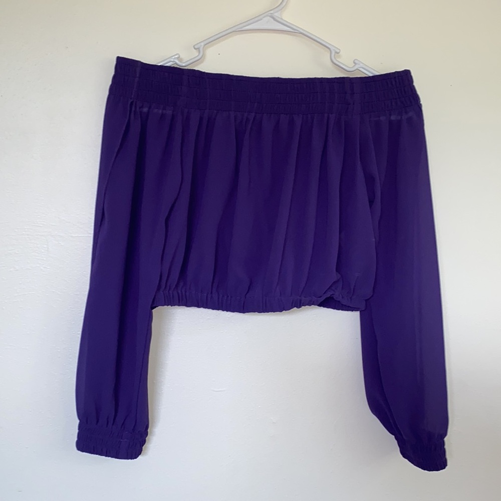 Tobi off-the-shoulder crop top